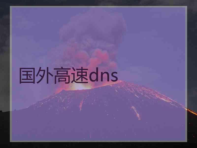 国外高速dns