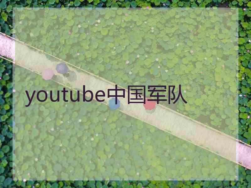 youtube中国军队