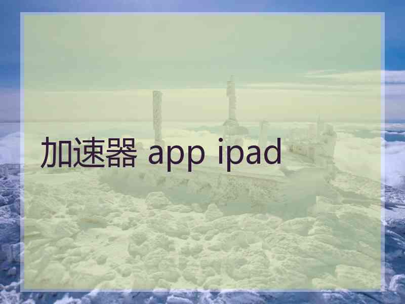 加速器 app ipad