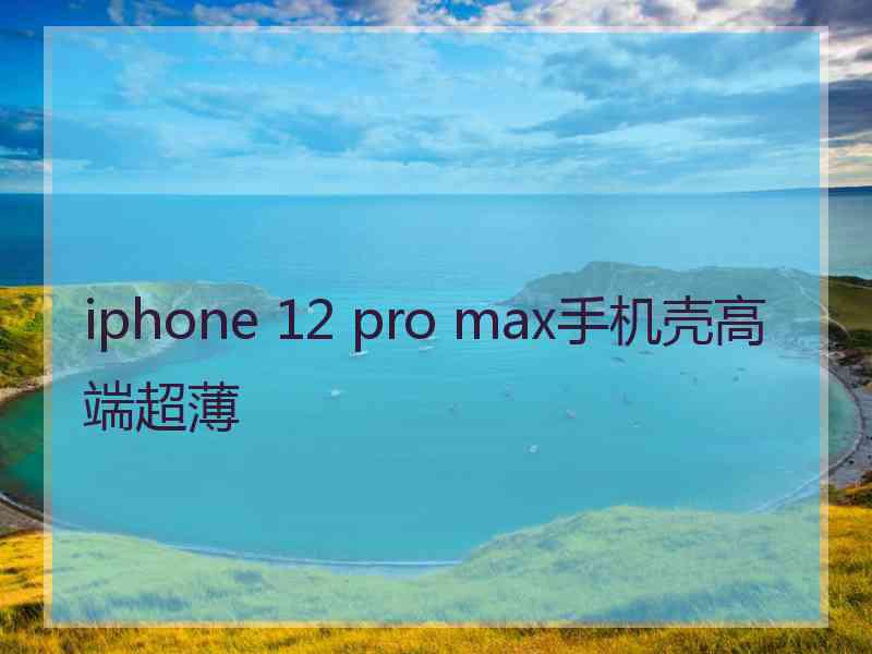 iphone 12 pro max手机壳高端超薄