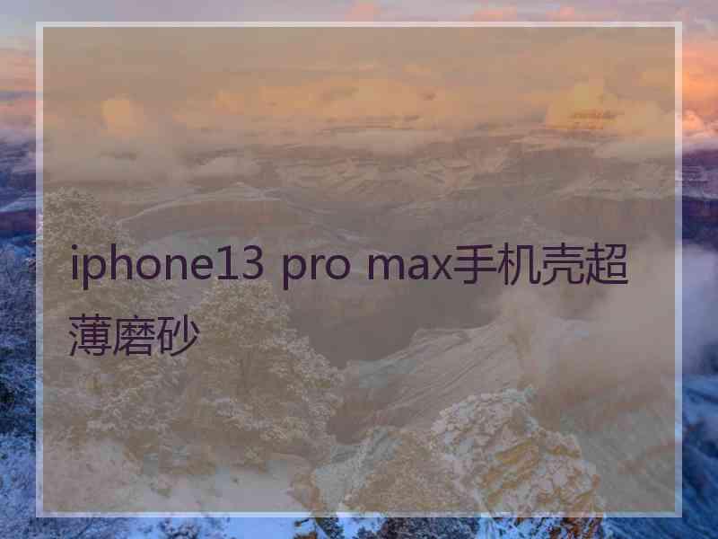 iphone13 pro max手机壳超薄磨砂