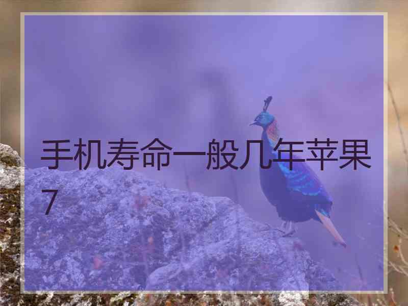 手机寿命一般几年苹果7