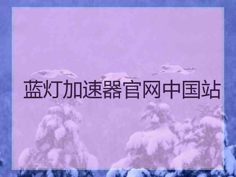 蓝灯加速器官网中国站