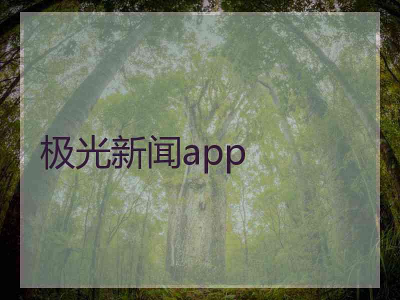 极光新闻app