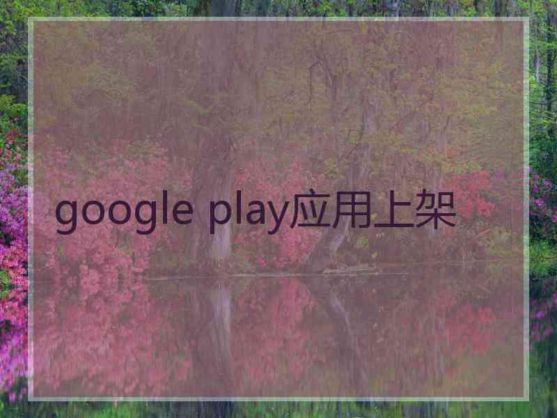 google play应用上架