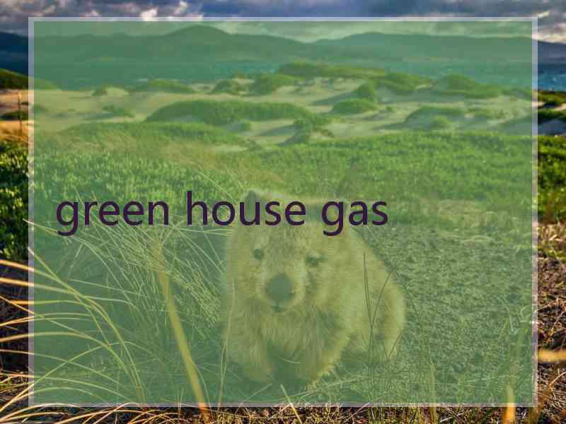 green house gas