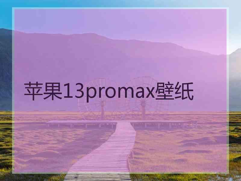 苹果13promax壁纸