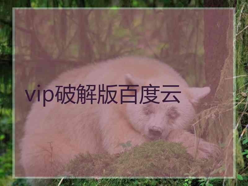 vip破解版百度云