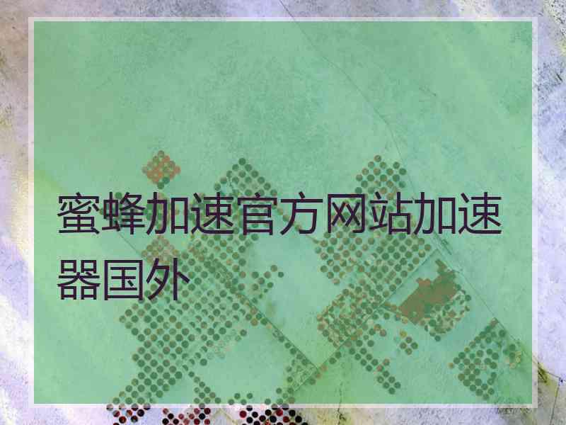 蜜蜂加速官方网站加速器国外