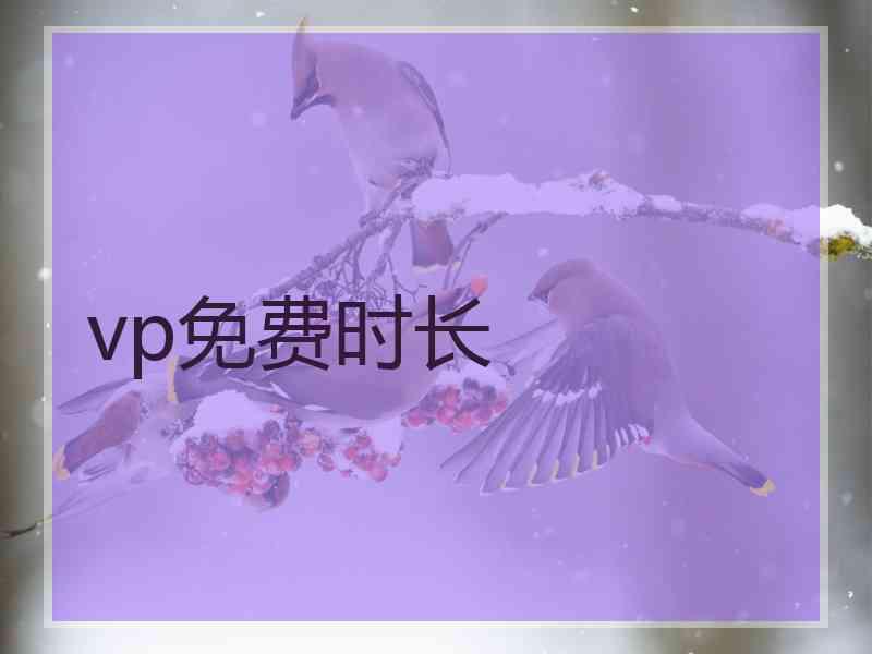 vp免费时长