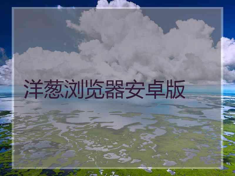 洋葱浏览器安卓版