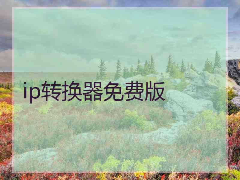 ip转换器免费版