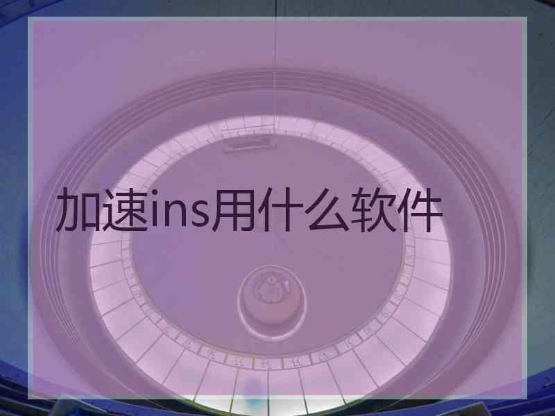 加速ins用什么软件