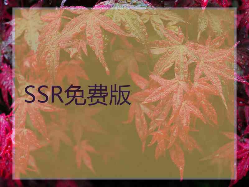 SSR免费版