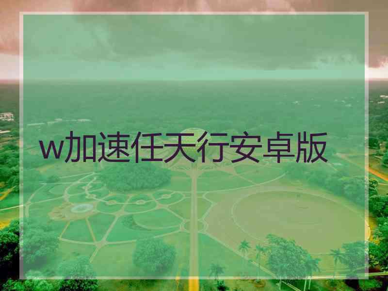 w加速任天行安卓版