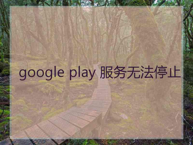 google play 服务无法停止