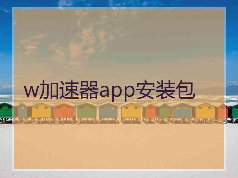 w加速器app安装包