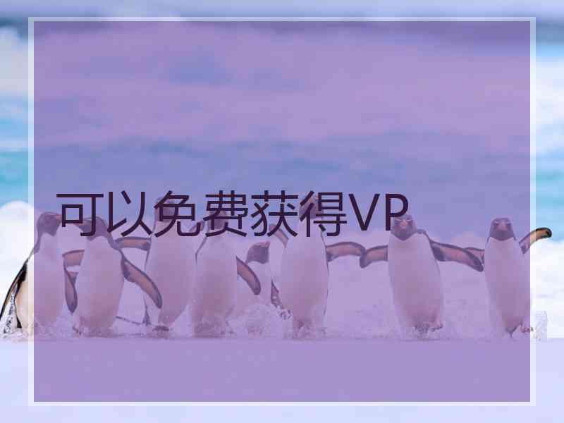 可以免费获得VP