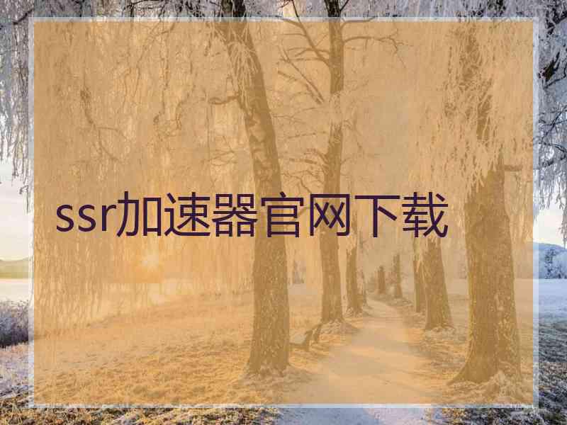 ssr加速器官网下载