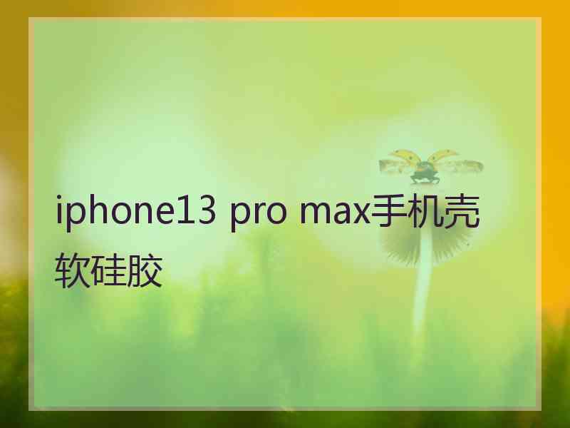 iphone13 pro max手机壳软硅胶