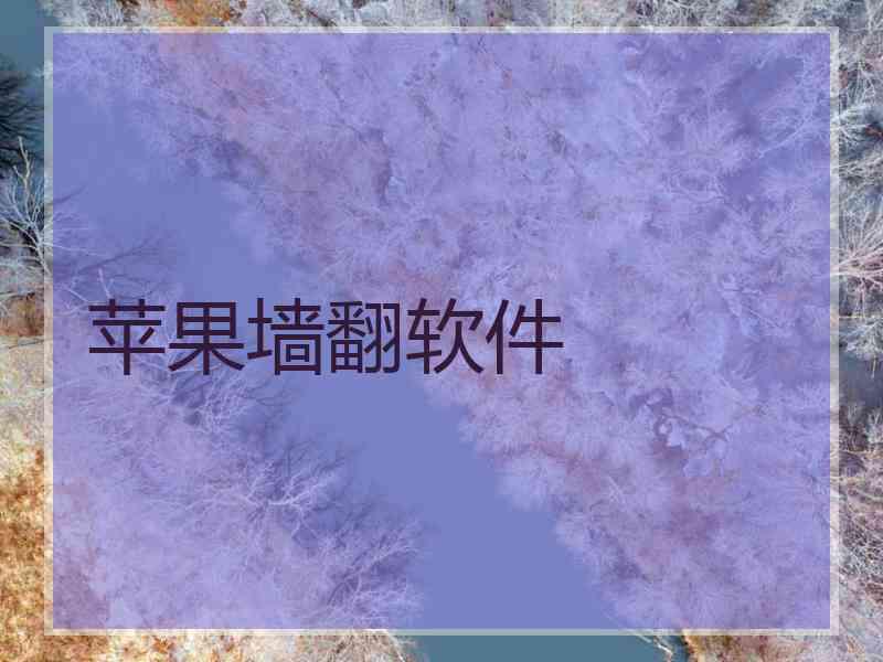 苹果墙翻软件