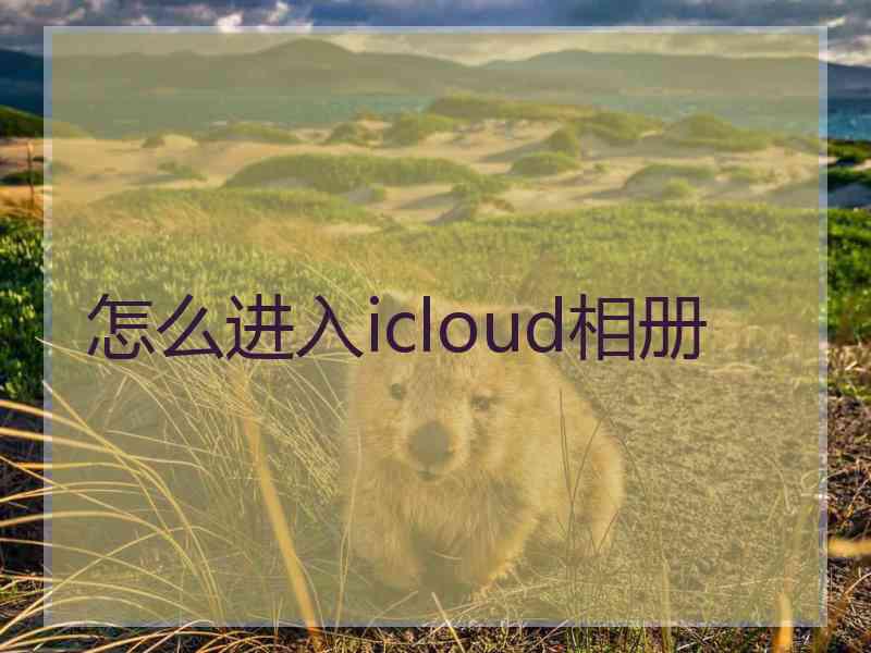 怎么进入icloud相册