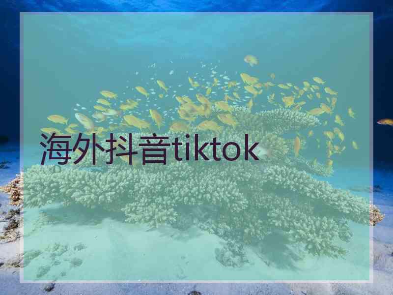 海外抖音tiktok