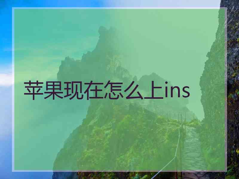 苹果现在怎么上ins