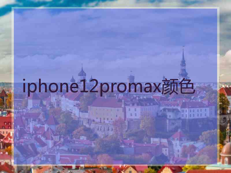 iphone12promax颜色