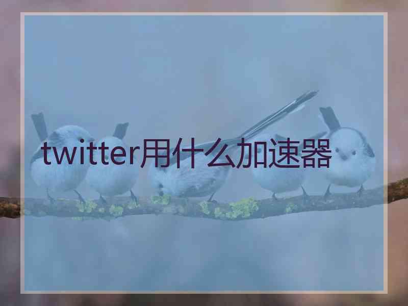 twitter用什么加速器