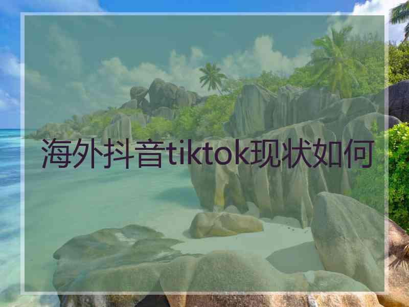 海外抖音tiktok现状如何