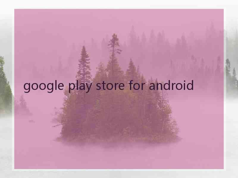 google play store for android