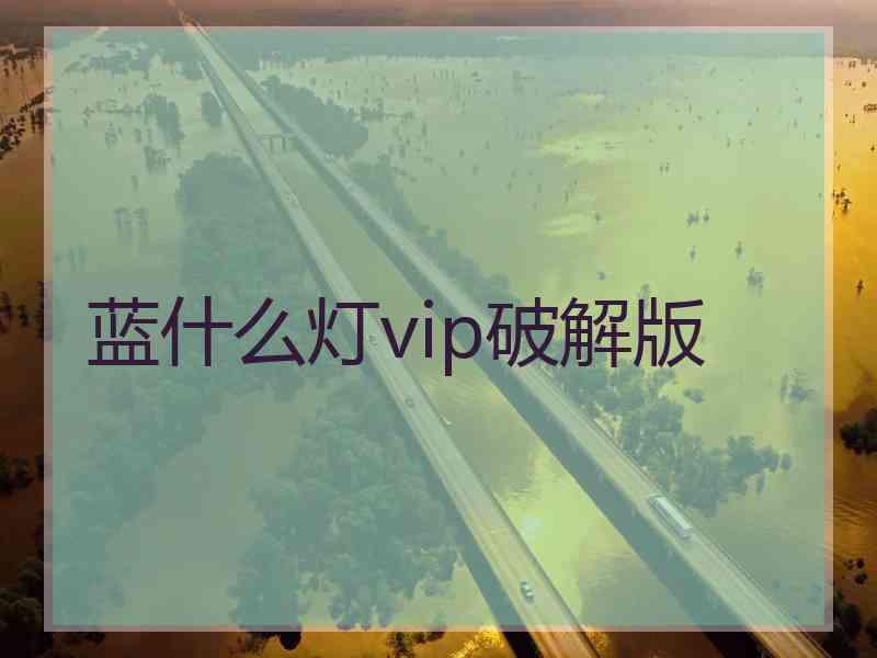 蓝什么灯vip破解版