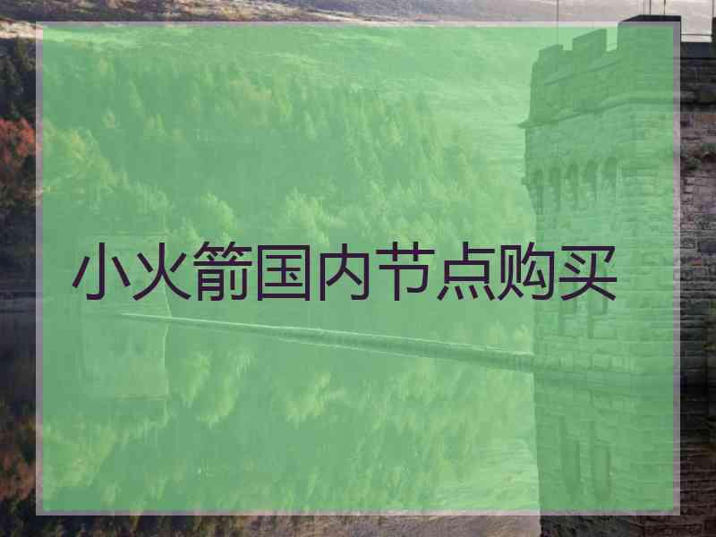 小火箭国内节点购买