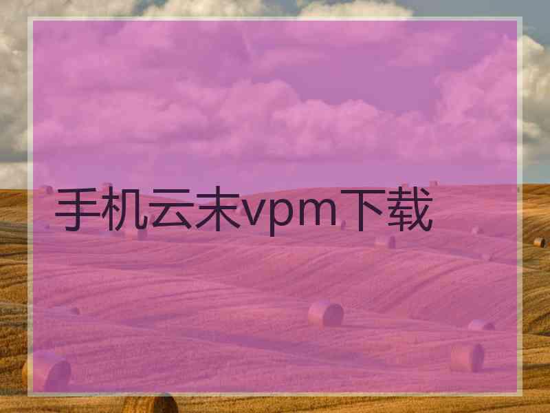 手机云末vpm下载