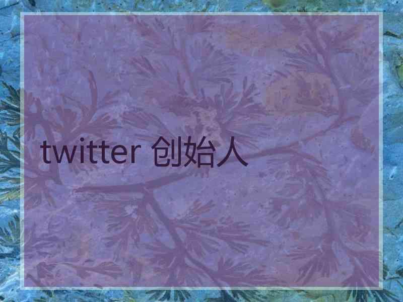 twitter 创始人