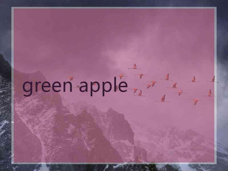 green apple