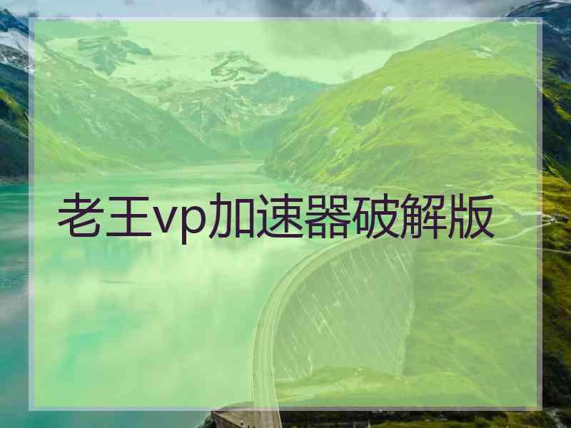 老王vp加速器破解版